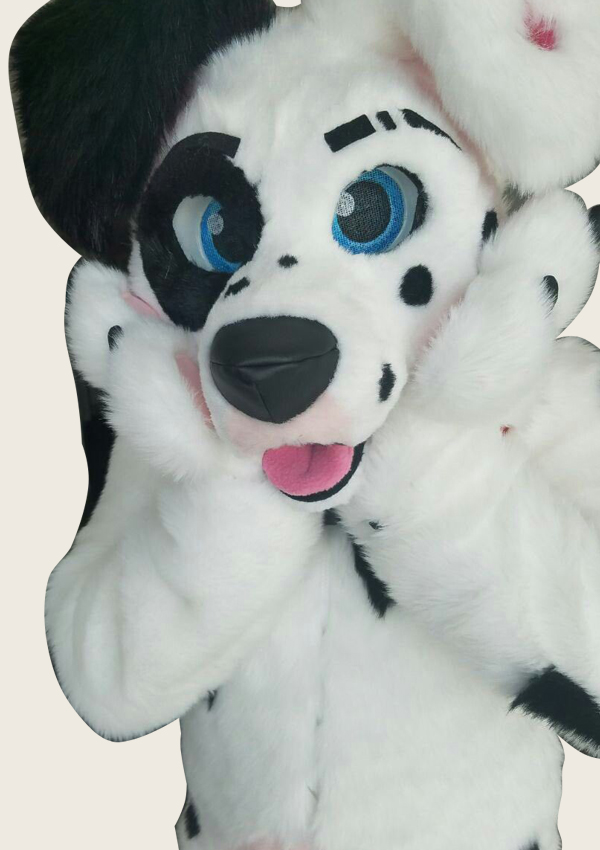 Buy The White And Black Color Dog Fursuit