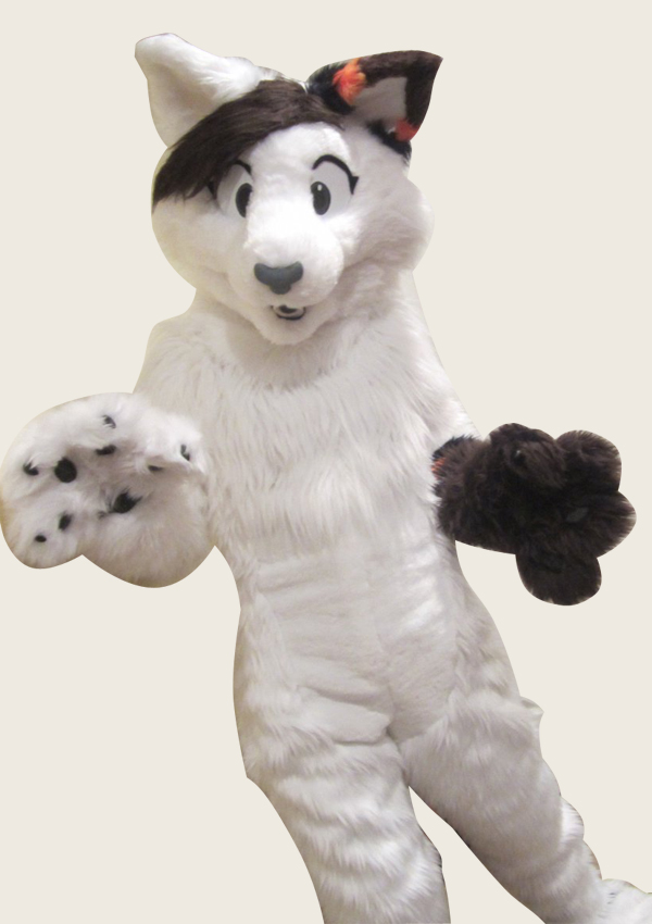 Furry White Color Cat Fursuit