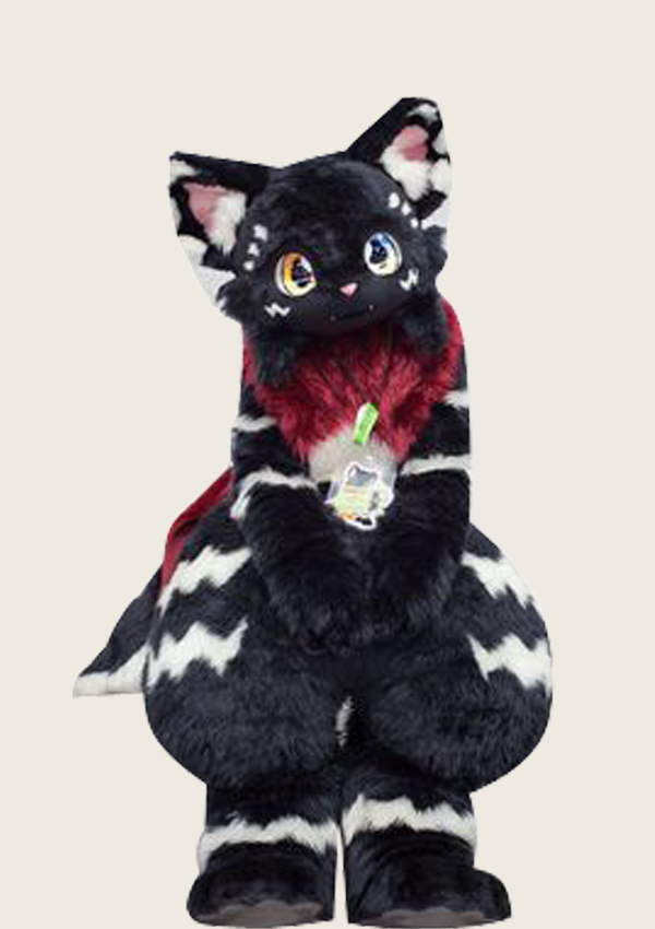 Black Color Kemono Cat Fursuit